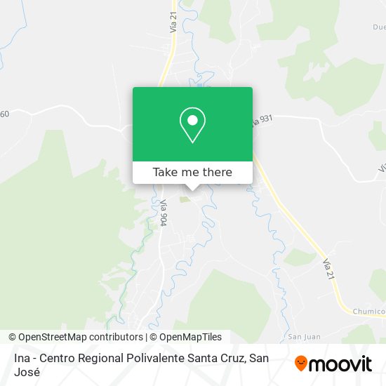 Ina - Centro Regional Polivalente Santa Cruz map
