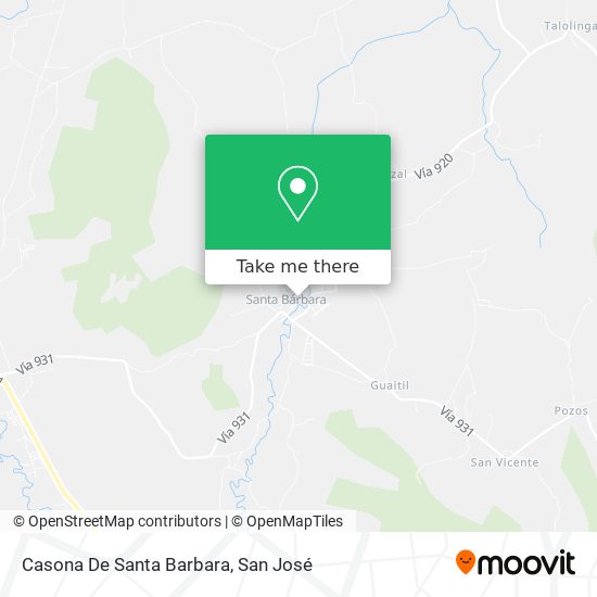 Mapa de Casona De Santa Barbara