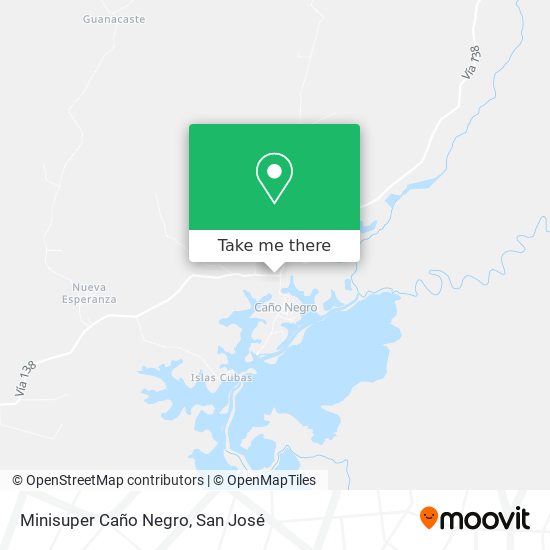 Mapa de Minisuper Caño Negro
