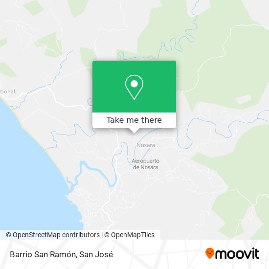 Barrio San Ramón map