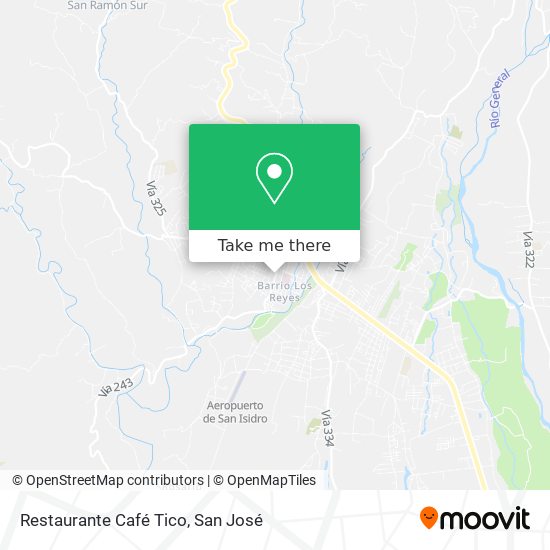 Restaurante Café Tico map