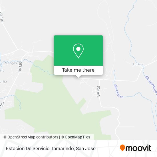 Mapa de Estacion De Servicio Tamarindo