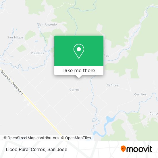 Liceo Rural Cerros map