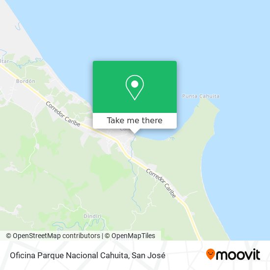 Oficina Parque Nacional Cahuita map