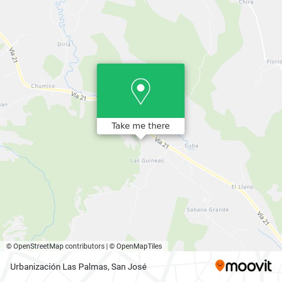 Mapa de Urbanización Las Palmas