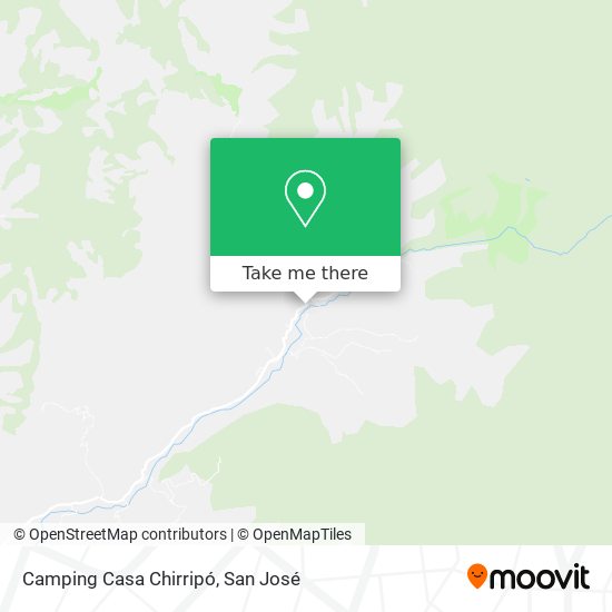 Camping Casa Chirripó map