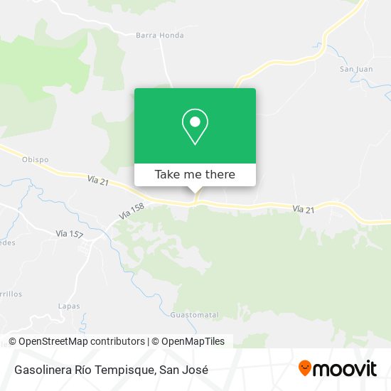 Mapa de Gasolinera Río Tempisque
