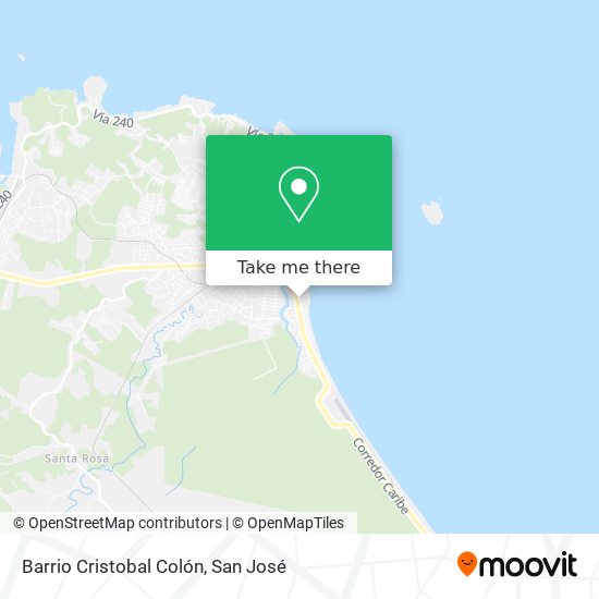 Mapa de Barrio Cristobal Colón
