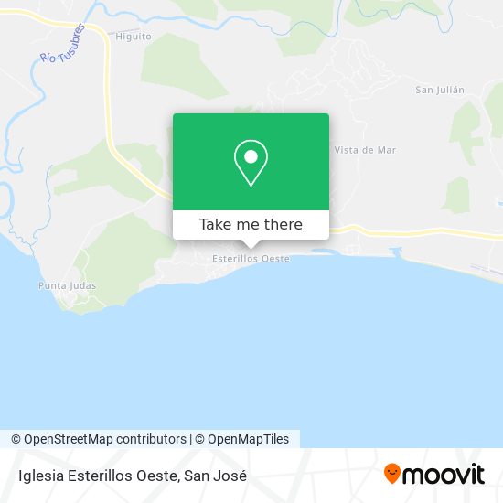 Iglesia Esterillos Oeste map