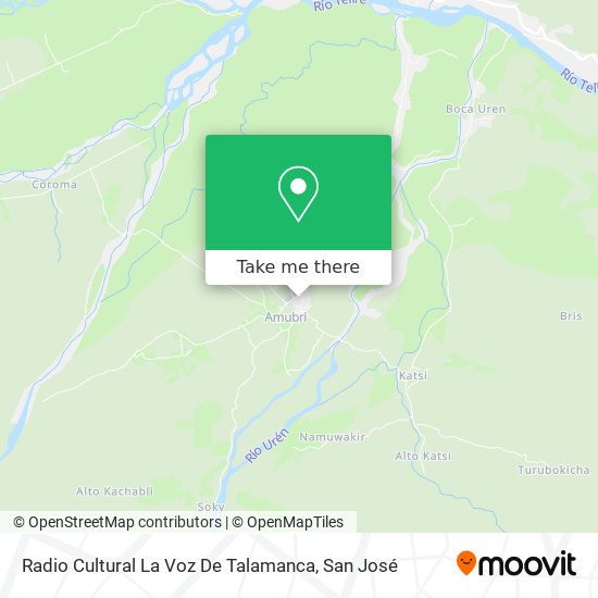Radio Cultural La Voz De Talamanca map