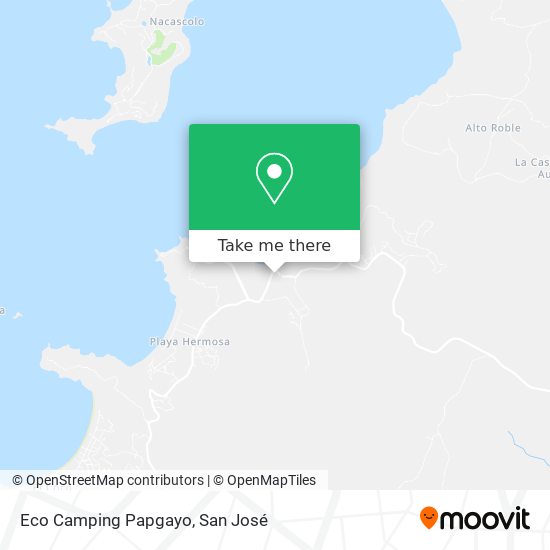 Mapa de Eco Camping Papgayo