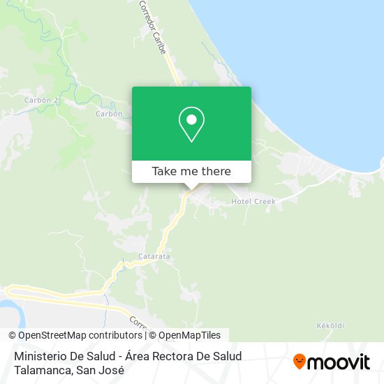 Ministerio De Salud - Área Rectora De Salud Talamanca map