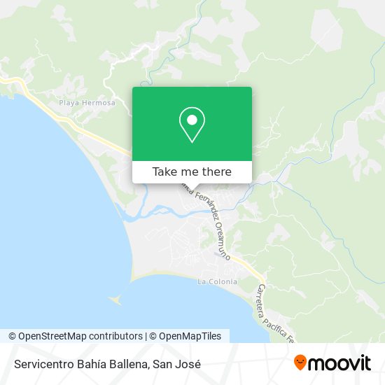Servicentro Bahía Ballena map