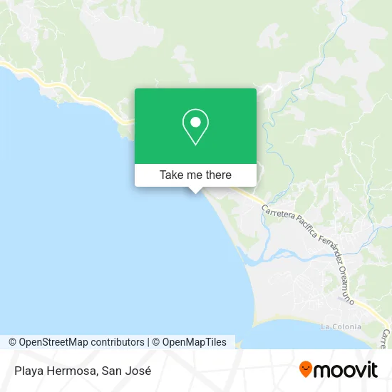 Playa Hermosa map