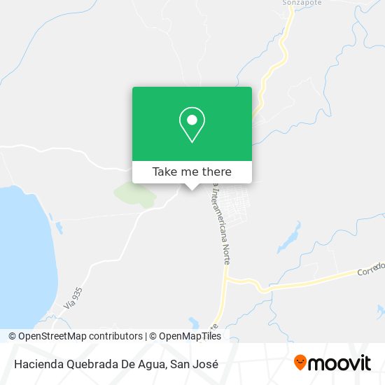 Mapa de Hacienda Quebrada De Agua
