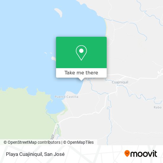 Mapa de Playa Cuajiniquil