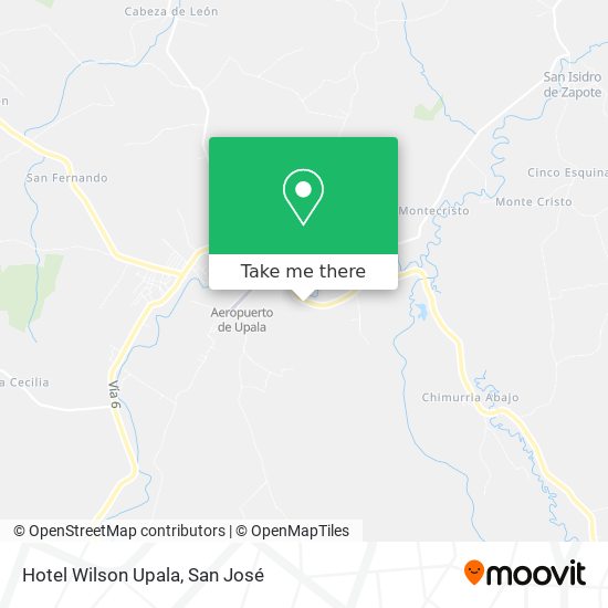 Mapa de Hotel Wilson Upala