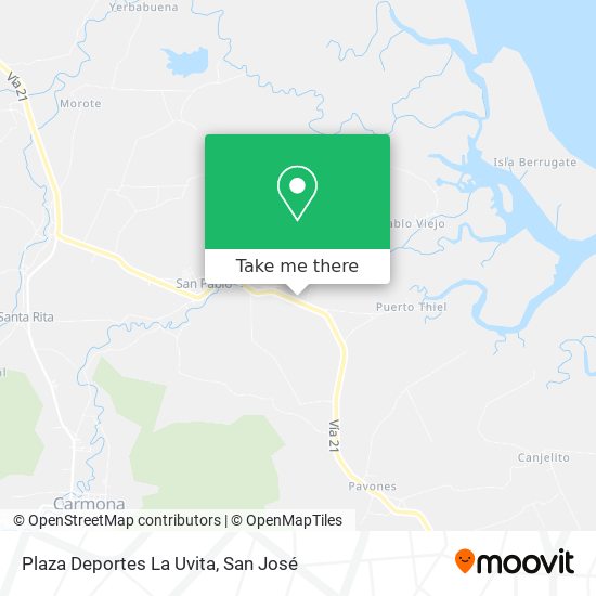 Mapa de Plaza Deportes La Uvita