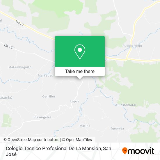 Colegio Técnico Profesional De La Mansión map