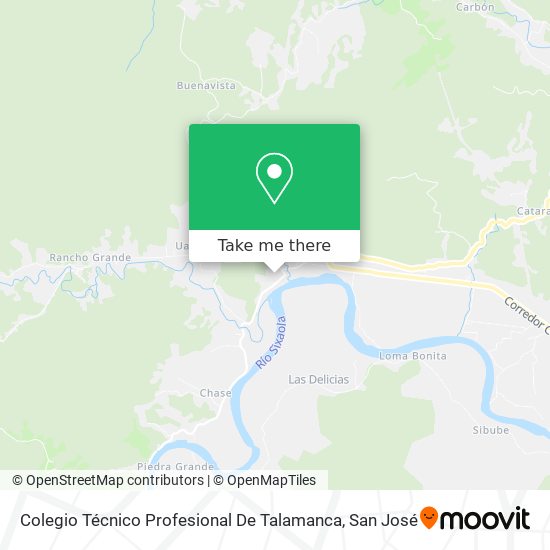 Mapa de Colegio Técnico Profesional De Talamanca