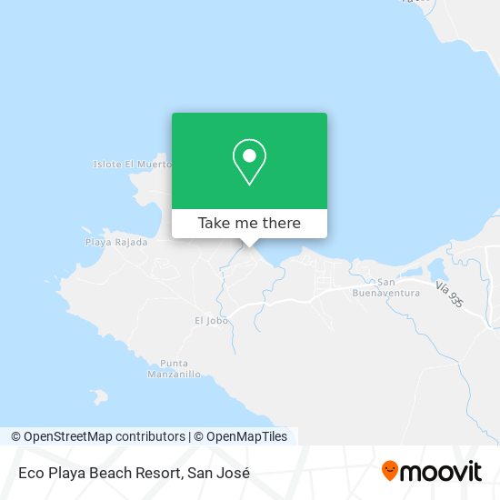 Eco Playa Beach Resort map