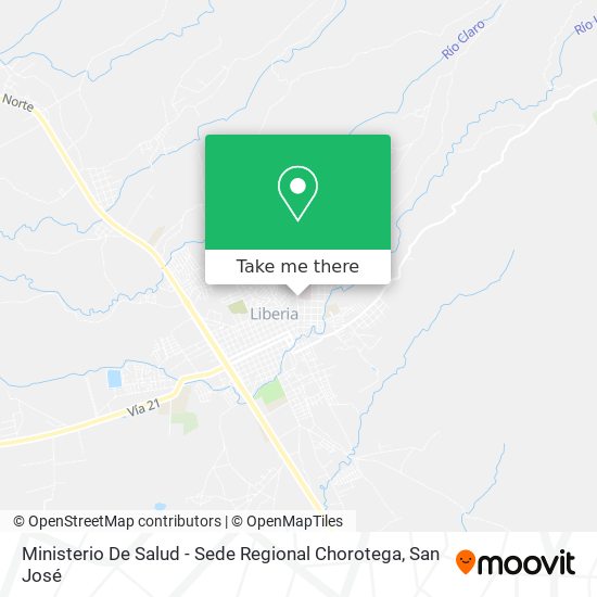 Ministerio De Salud - Sede Regional Chorotega map