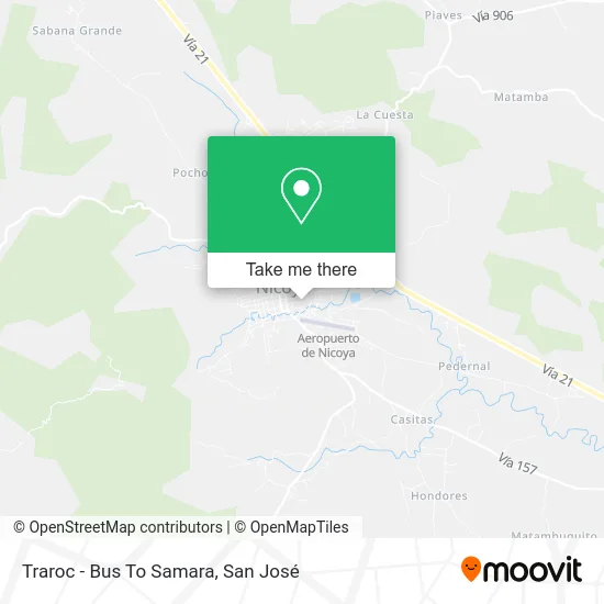 Traroc - Bus To Samara map