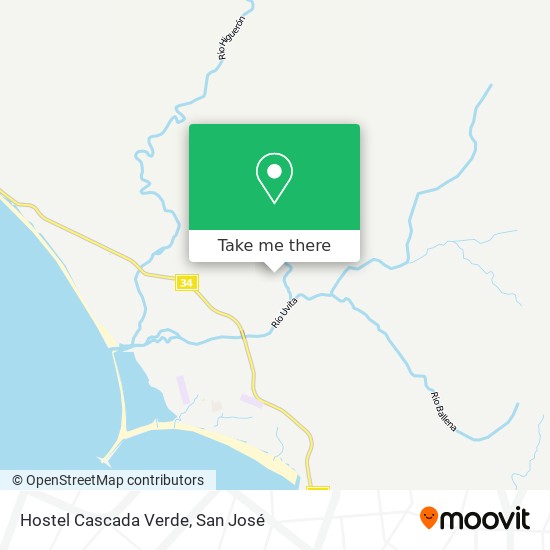 Mapa de Hostel Cascada Verde