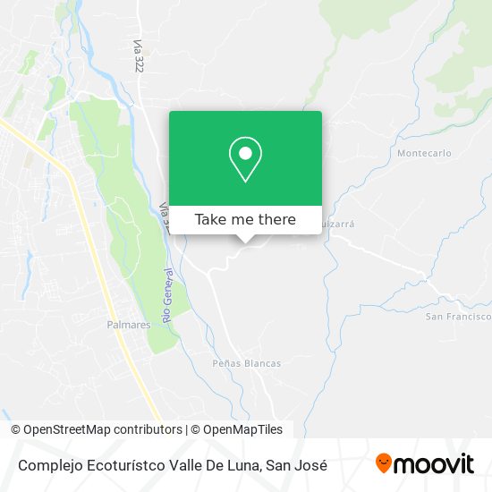 Complejo Ecoturístco Valle De Luna map
