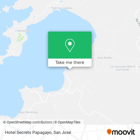 Mapa de Hotel Secrets Papagayo