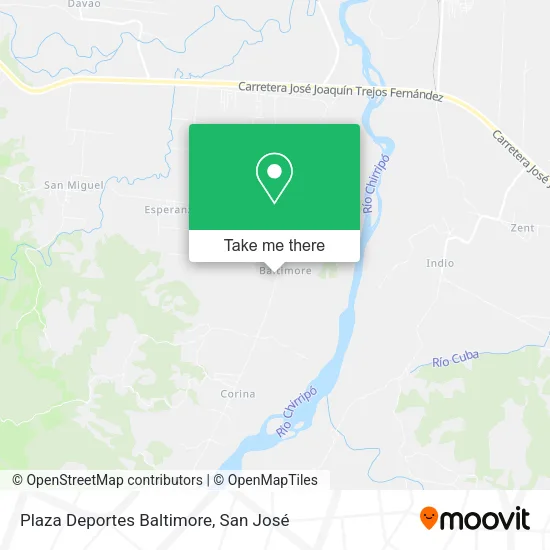 Plaza Deportes Baltimore map