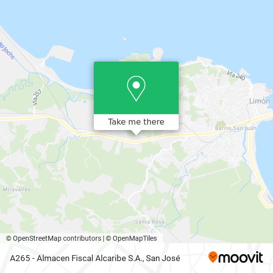 A265 - Almacen Fiscal Alcaribe S.A. map