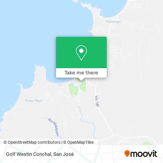 Mapa de Golf Westin Conchal