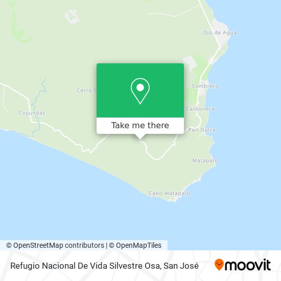 Refugio Nacional De Vida Silvestre Osa map