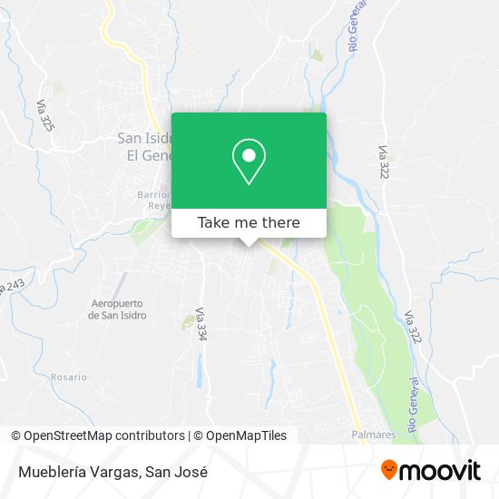 Mapa de Mueblería Vargas