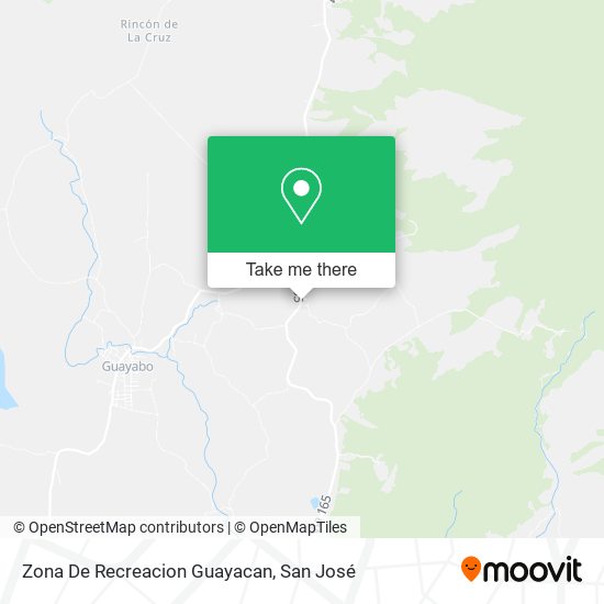 Zona De Recreacion Guayacan map