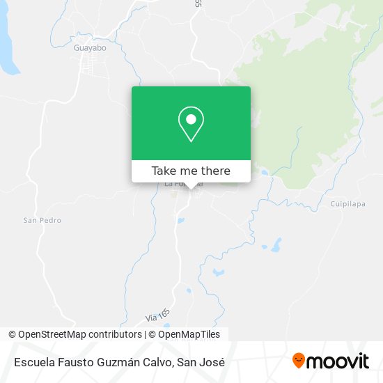 Escuela Fausto Guzmán Calvo map