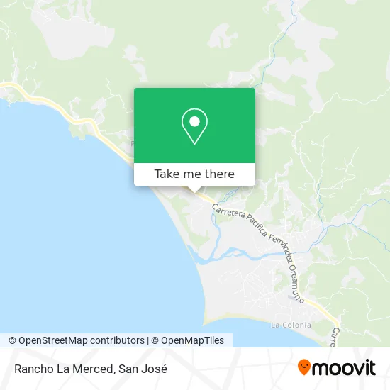 Rancho La Merced map