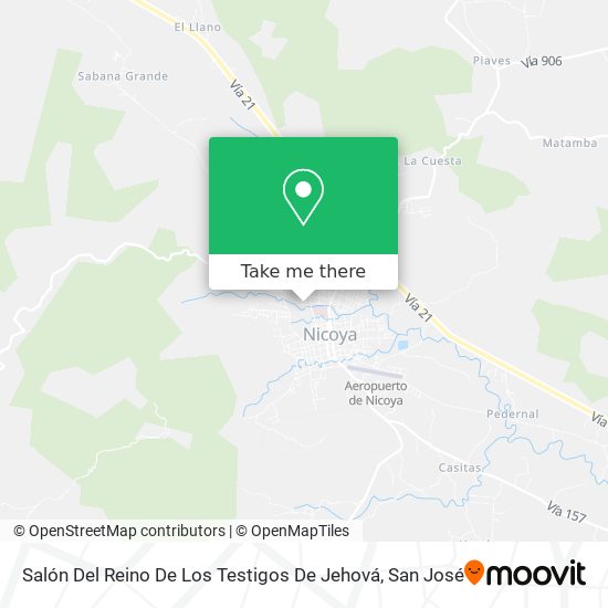Mapa de Salón Del Reino De Los Testigos De Jehová