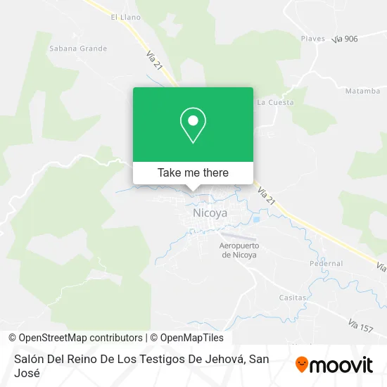 Salón Del Reino De Los Testigos De Jehová map