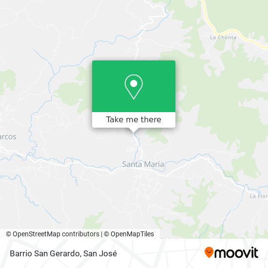 Mapa de Barrio San Gerardo