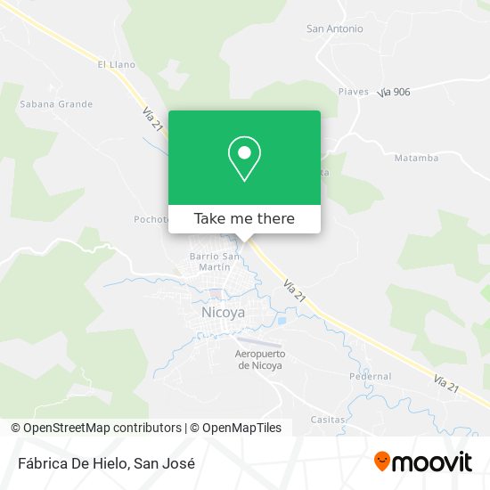 Mapa de Fábrica De Hielo