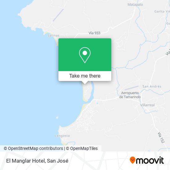 El Manglar Hotel map