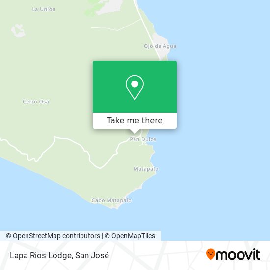 Mapa de Lapa Rios Lodge
