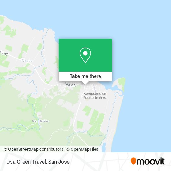 Mapa de Osa Green Travel