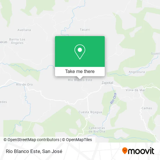 Río Blanco Este map