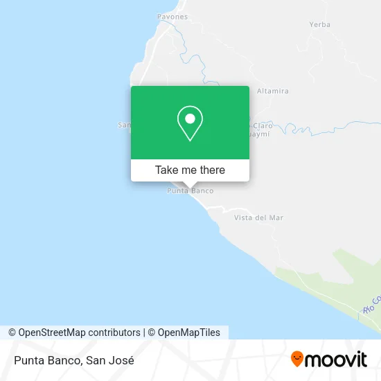 Mapa de Punta Banco