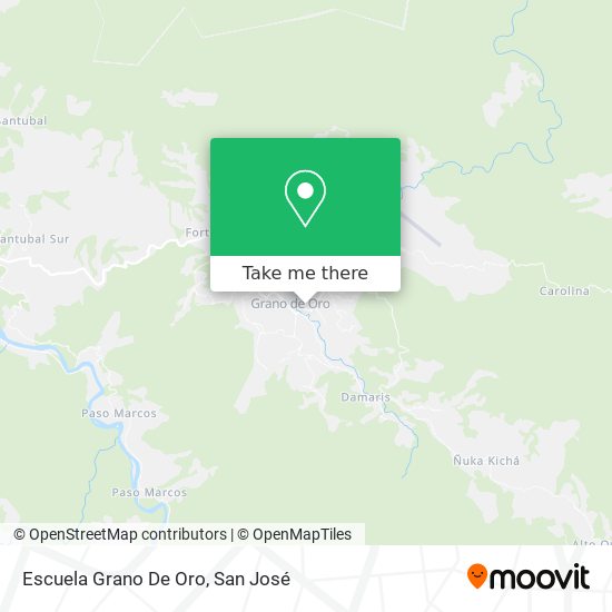 Mapa de Escuela Grano De Oro
