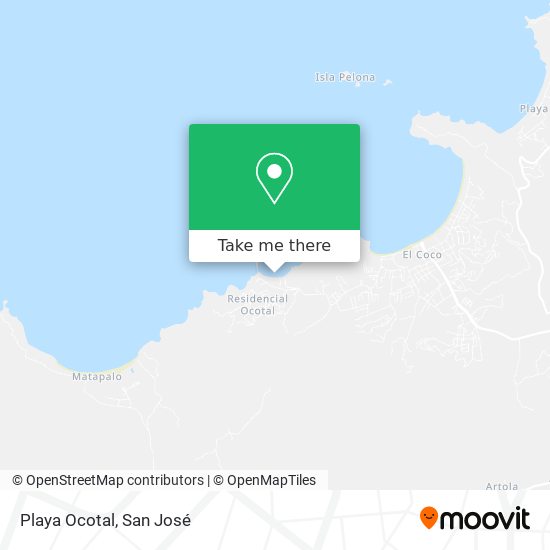 Mapa de Playa Ocotal