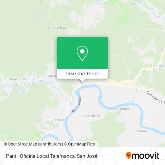 Pani - Oficina Local Talamanca map